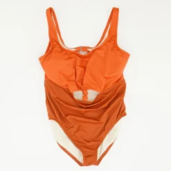 Orange Solid One-Piece