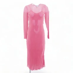 Pink Solid Hampden Maxi Dress