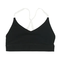 Spiritual Gangster Black Solid Sports Bra