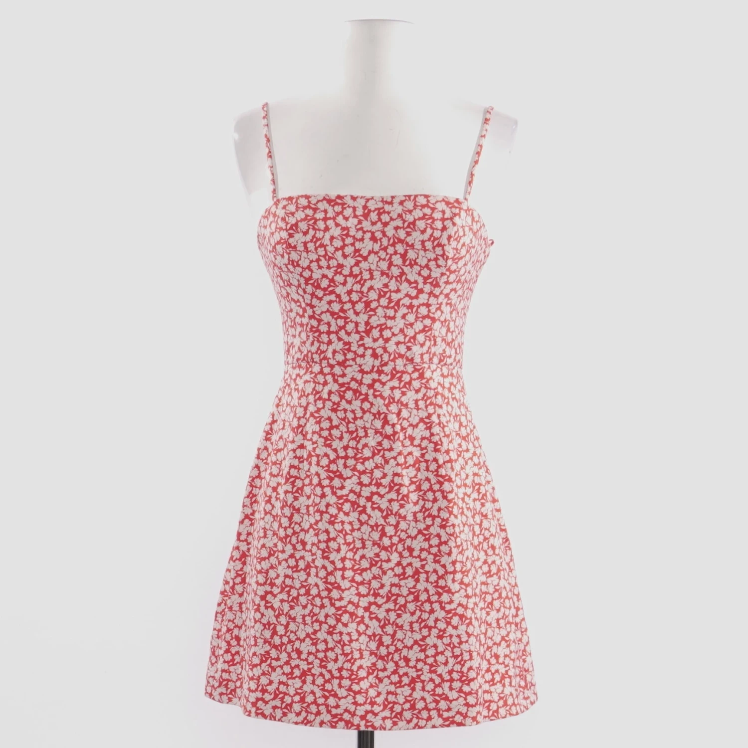 French Connection Baylee Whisper Print Minidress In Fire Coral - Size 0 1 French Connection Baylee Whisper Print Minidress In Fire Coral - Size 0