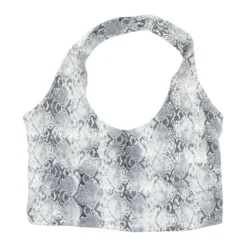 Spiritual Gangster Gray Animal Print Devotion Sports Bra