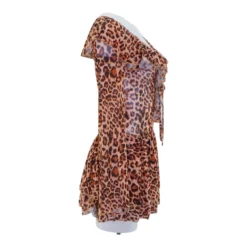 SHEIN Tan Animal Print Mini Dress -Swimwear Shore 7e551242 e2b3 41bf 9fed 76b812c06263