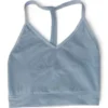 Spiritual Gangster Blue Solid Sports Bra