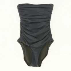 J. Crew Ruched Bandeau One-Piece Swimsuit In Navy Size 0, 12