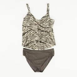 Brown Animal Print Two-Piece