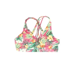 Pink Tropical Sports Bra