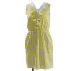 Express Yellow Floral Midi Dress