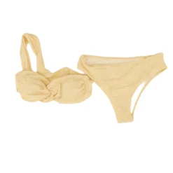 N/A Beige Solid Two-Piece