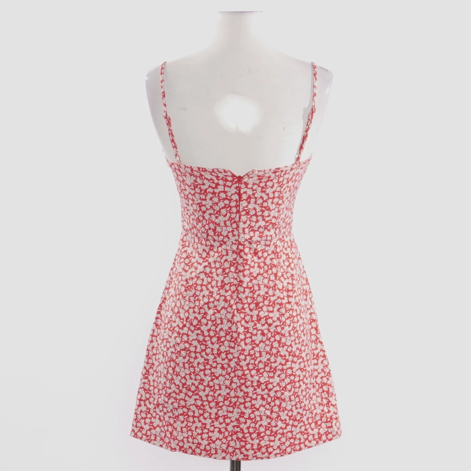 French Connection Baylee Whisper Print Minidress In Fire Coral - Size 0 2 French Connection Baylee Whisper Print Minidress In Fire Coral - Size 0 - Image 2