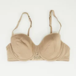 Tan Solid Bra