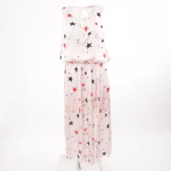 Rinascimento Pink Graphic Maxi Dress