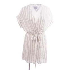 RAILS Ivory Striped Midi Dress