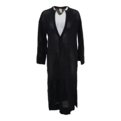 H&M Black Solid Cover-Up