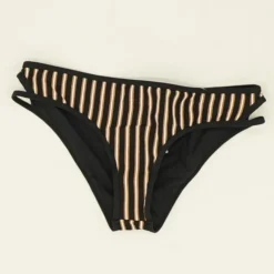 Black Striped Swim Bottom