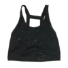 Spiritual Gangster Black Stars Wraped In Love Sports Bra