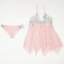 N/A Pink Solid Intimate