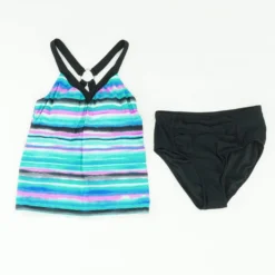 Blue Striped Two-Piece