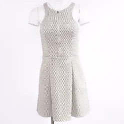Express White Polka Dot Midi Dress