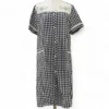 Navy Check Gown