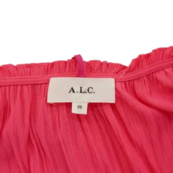 A.L.C. Pink Solid Athena Pleated Maxi Dress -Swimwear Shore ab312240 d791 4a78 bfc8 ad4d190a3ccf