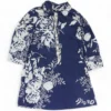 Navy Floral Mini Dress