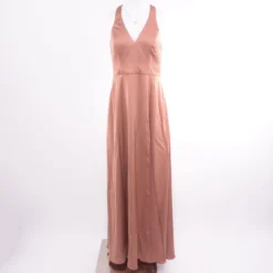 Rose Gold Solid Formal Dress