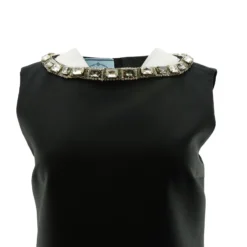 Prada Black Crystal Embellished Mini Dress -Swimwear Shore bb2ada5b 464d 4787 9e43 560e6ff3234f