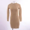 Gold Solid Midi Dress