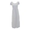 Ivory Solid Maxi Dress
