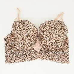Tan Animal Print Bra