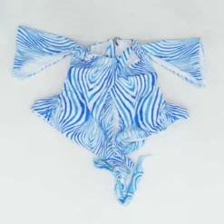 White Animal Print One-Piece