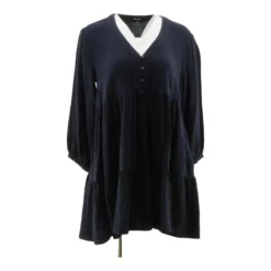 Madewell Gray Solid Mini Dress