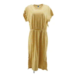 Old Navy Mustard Striped Maxi Dress