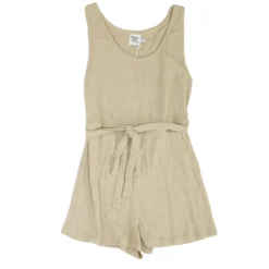 Princess Polly Beige Solid Romper