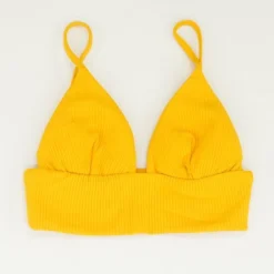 Eberjey Mustard Solid Swim Top