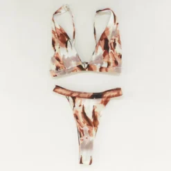 2 Piece Printed Swim Suit