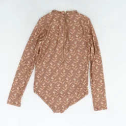 Brown Graphic One-Piece