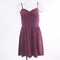 Purple Polka Dot Mini Dress