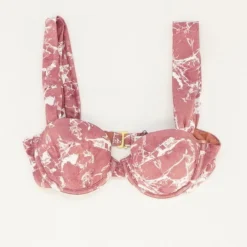 Mauve Graphic Swim Top