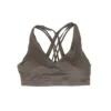 Charcoal Solid Sports Bra