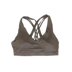 Charcoal Solid Sports Bra