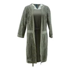 Gray Graphic Midi Dress