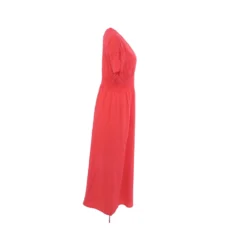 Coral Solid Maxi Dress -Swimwear Shore df6213be 2db9 47b5 b676 293bc58b8f45