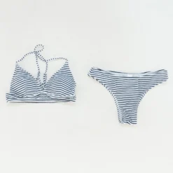 White Striped Two-Piece