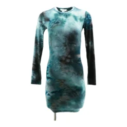 Blue Tie Dye Midi Dress