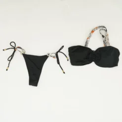 Black Solid Two-Piece