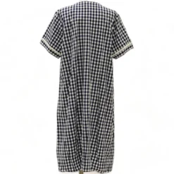 Navy Check Gown -Swimwear Shore f156b411 0690 44e2 88fa 39f57a31ff66