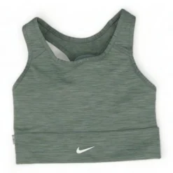 Nike Gray Solid Sports Bra