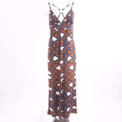 Brown Misc Maxi Dress