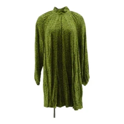 H&M Green Animal Print Midi Dress